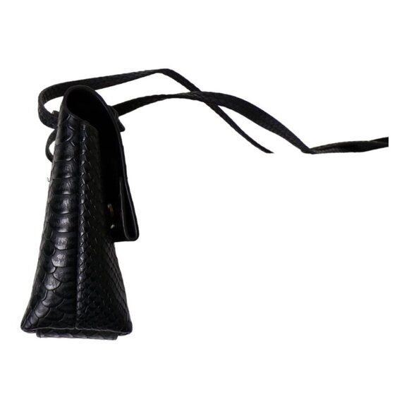 Vera New York's Genny Crossbody Handbag in Black Vegan Leather  #1289 - Picture 3 of 7